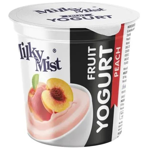 Milkymist peach yoghurt 100g