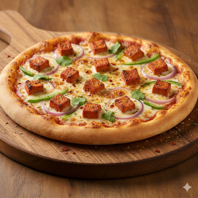 Tandoori paneer pizza (Reg)