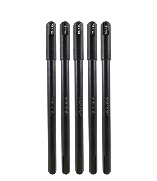 Linc black gel pen 5pcs